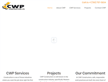 Tablet Screenshot of cwpconstructors.com